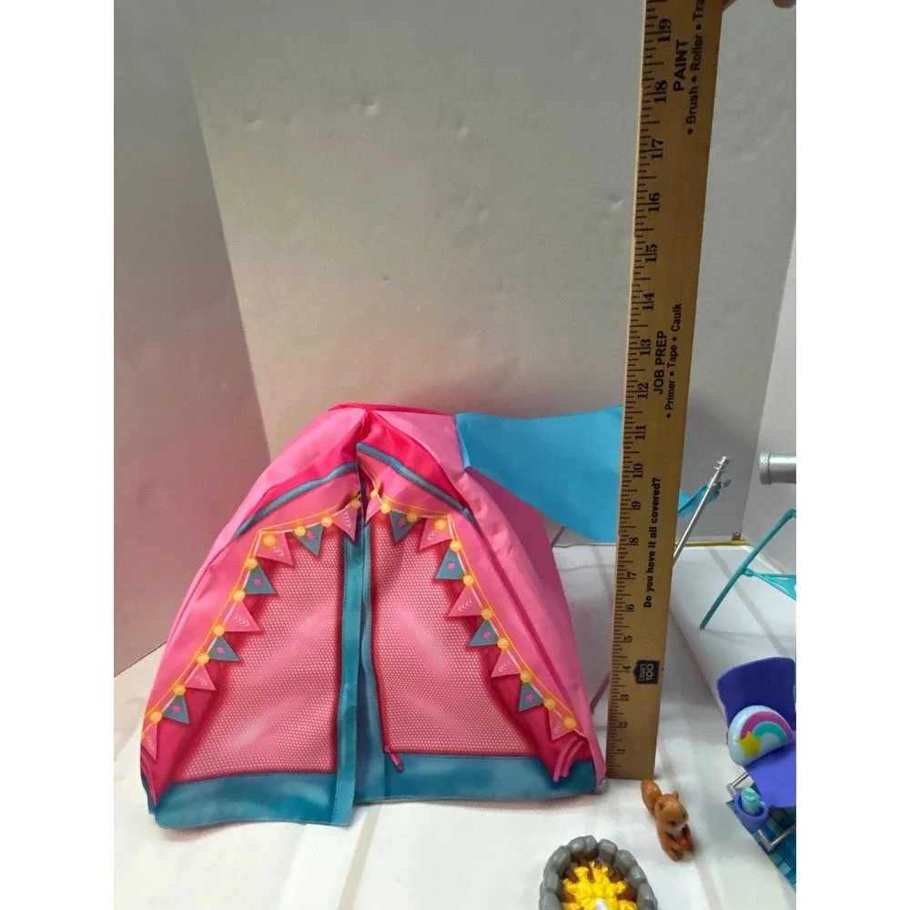 Barbie It Takes Two Camping Playset Brooklyn Malibu Dolls Tent Accessories Lot